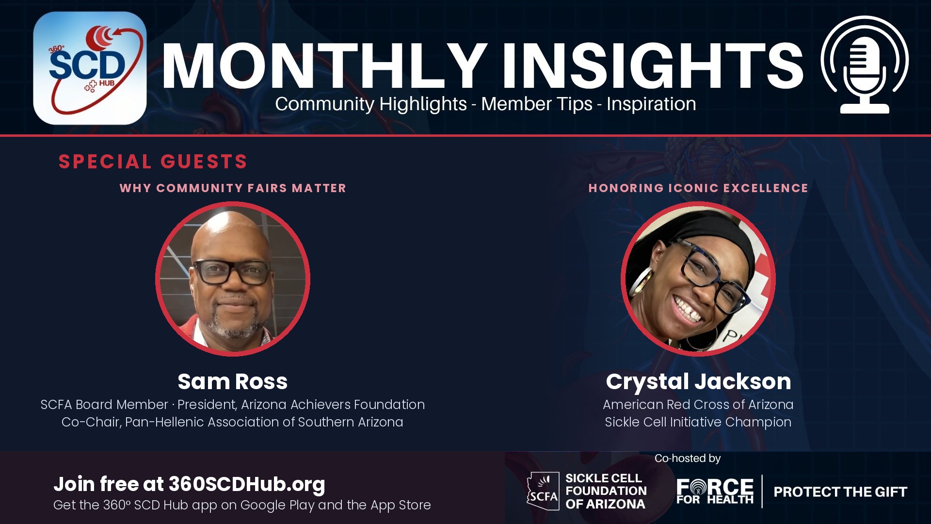 Special guests Sam Ross and Crystal Jackson